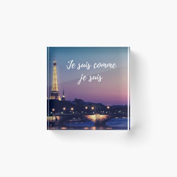 Item preview, I am what I am - popular french quotes theme gifts  designed and sold by RebelliousRosee.