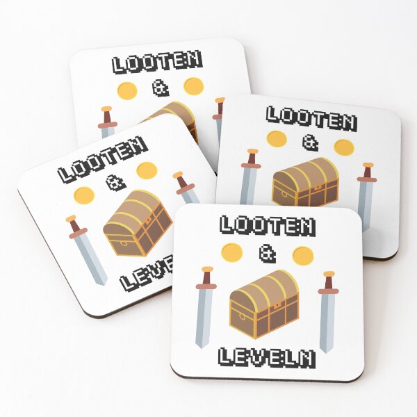 Item preview, Looting & leveling gamer gamer nerd game designed and sold by DerEmmat.