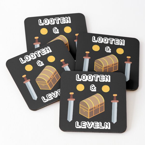 Item preview, Looting & leveling gamer gamer nerd game designed and sold by DerEmmat.