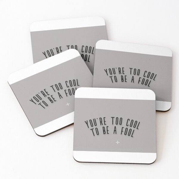 Item preview, You're too cool to be a fool sticker designed and sold by Dhruthi Shetty.