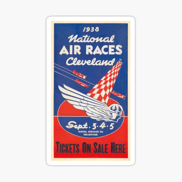 VERY RARE OFFICIAL Air Race Souvenir Sticker 