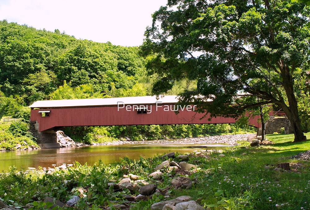 "Forksville PA Covered Bridge" by Penny Fawver Redbubble