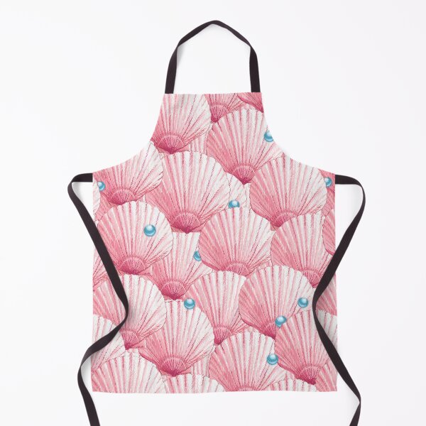 Item preview, Seashells Pearl Treasure - Pink + Aqua Blue designed and sold by L Diane Johnson.