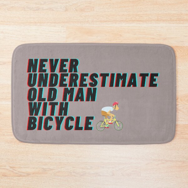 Item preview, Never Underestimate Old Man With Bicycle designed and sold by nuvalonstyles.