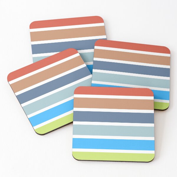 Item preview, Colorful Rainbow Vertical horizontal Stripes Design designed and sold by drifti.