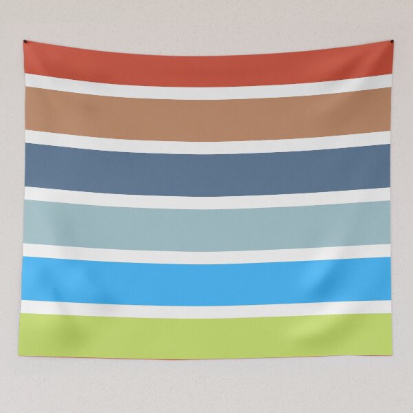 Item preview, Colorful Rainbow Vertical horizontal Stripes Design designed and sold by drifti.