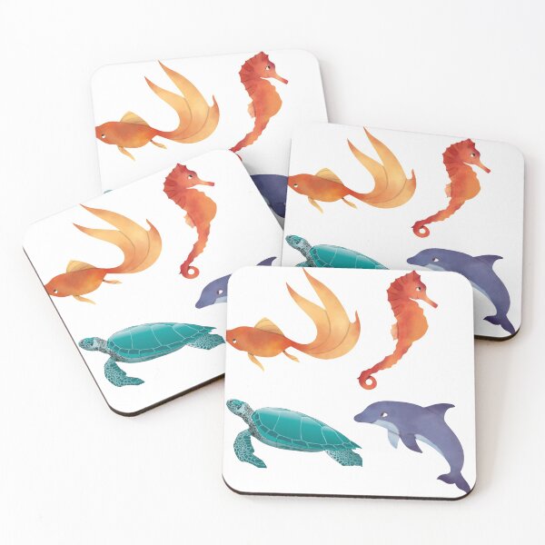 Item preview, sea creatures Mixed pattern designed and sold by PCpallavi.
