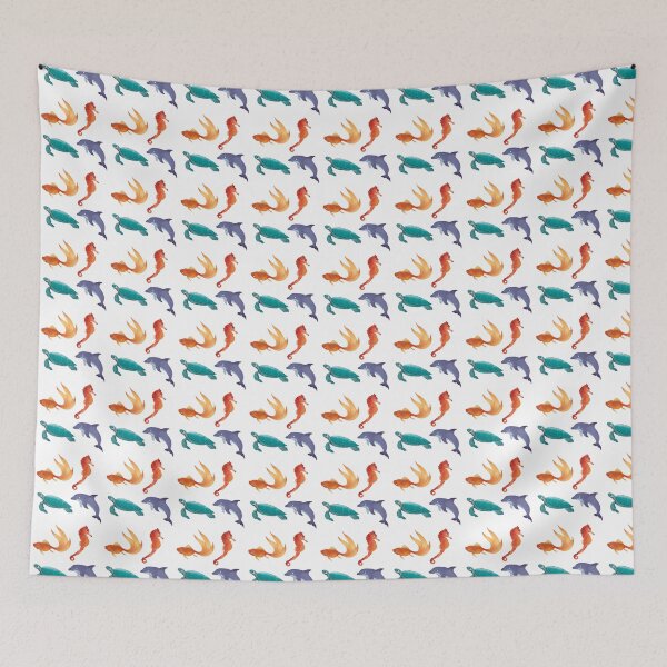 Item preview, sea creatures Mixed pattern designed and sold by PCpallavi.