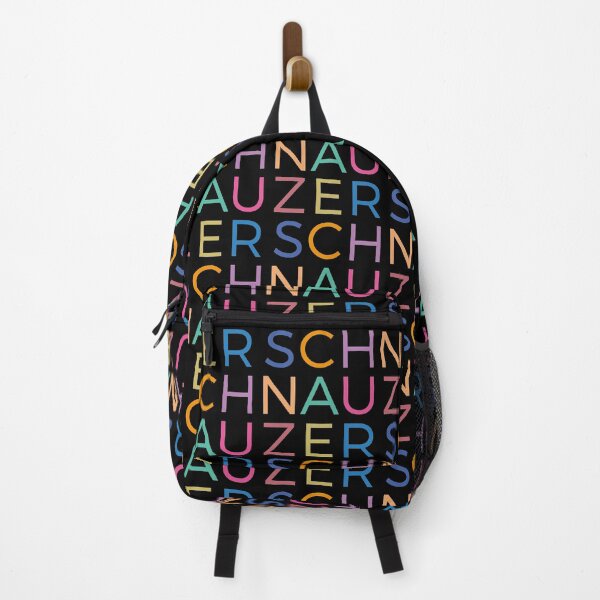 Item preview, Multicoloured graphic schnauzer letters designed and sold by Buzby Bluebeard.