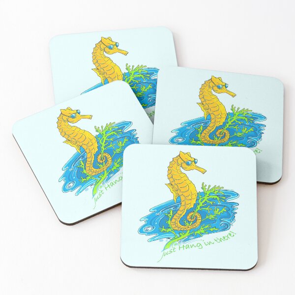 Item preview, Seahorse design - Just hang in there! designed and sold by Marleen Paddy Visser.