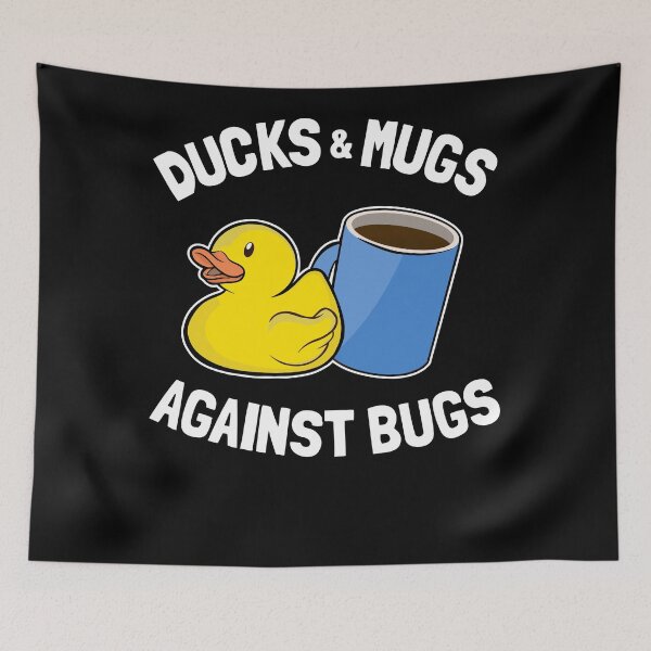 Item preview, Ducks & Mugs Against Bugs Funny Programmer Coffee designed and sold by Stronzi.
