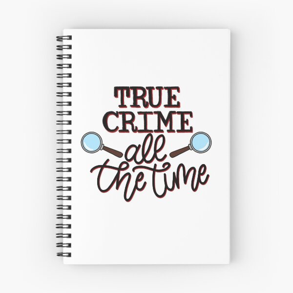 Item preview, True Crime All The Time Documentary TV Show Hand Lettered Quote Calligraphy Typography Type Writer designed and sold by Letters0fLuna.