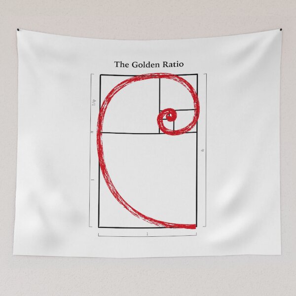 Aperçu de l'œuvre Le nombre d'or - Spirale de Fibonacci créée et vendue par Happy Puppy Print On Demand.