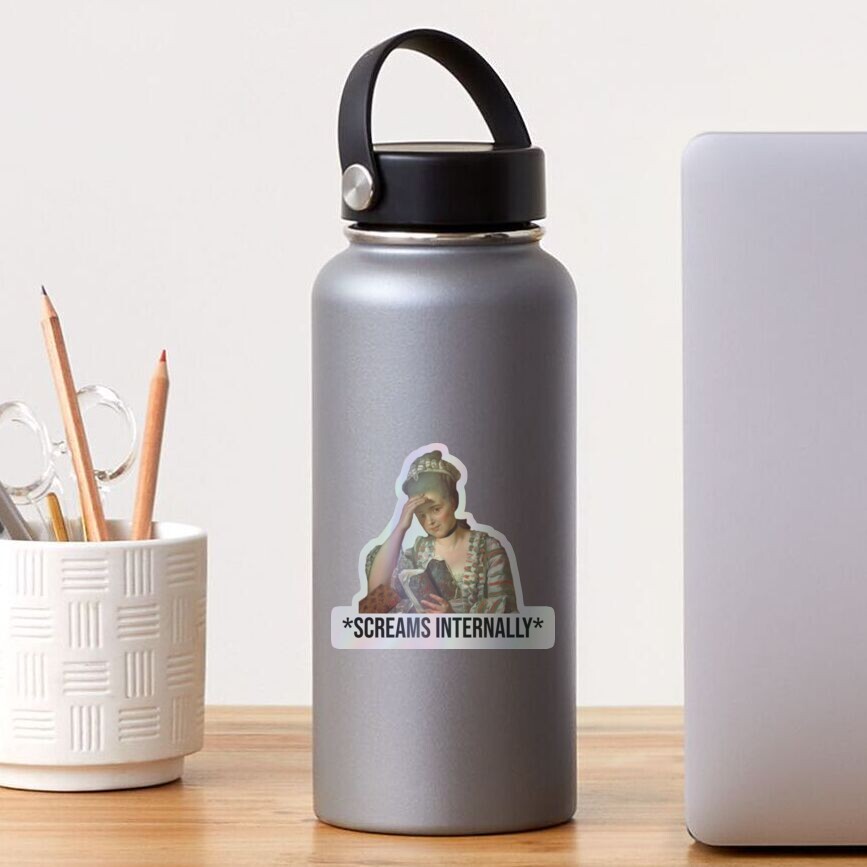 Reader screams internally Sticker