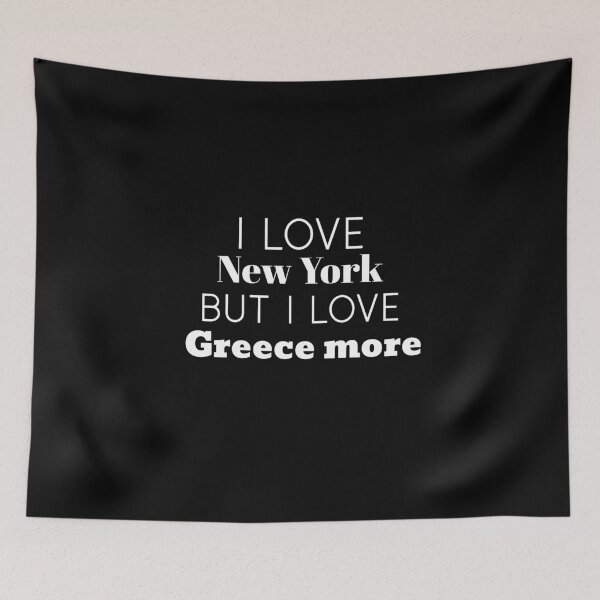 Item preview, I love New York, but I love Greece more designed and sold by StacieNichols.