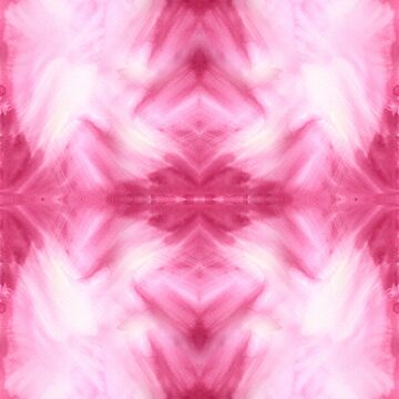 Artwork thumbnail, Hand-Painted Abstract Watercolor in Dark Pink and White by Beverly Claire Kaiya