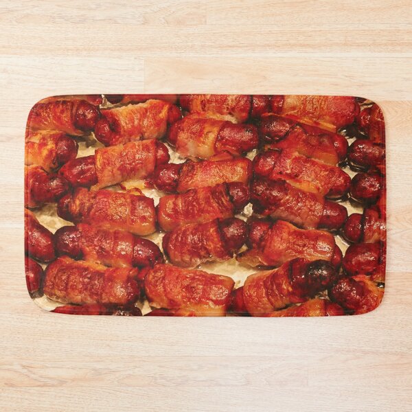 Item preview, Food Bacon Wrapped Sausages Fruit Kitchen Decor designed and sold by Wizardofpizza.
