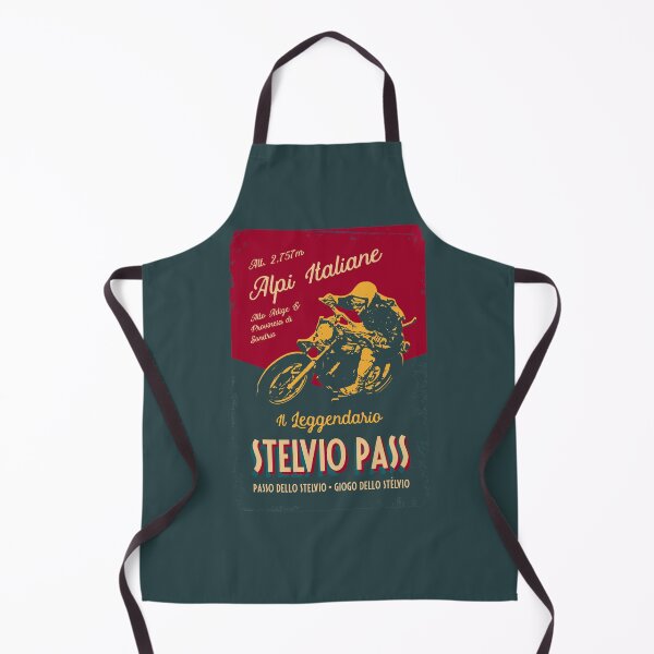 Item preview, Stelvio Pass Retro Motorcycle T-Shirt + Sticker designed and sold by ROADTROOPER.