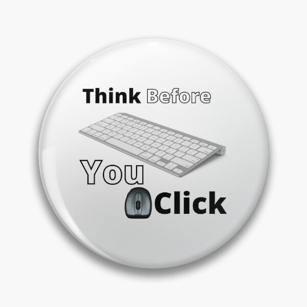 Item preview, Think Before You Click Black And White T-Shirts And Posters designed and sold by bfadul.