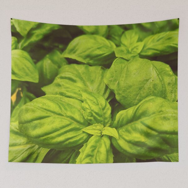 Item preview, Food Green Basil Leaves Spices Herbs Kitchen Decor designed and sold by Wizardofpizza.