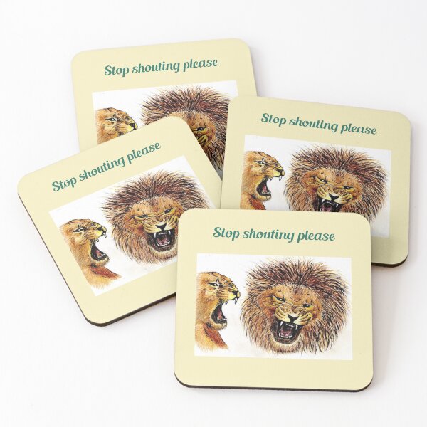 Item preview, "Please stop shouting"  green text designed and sold by skoumpourdides.