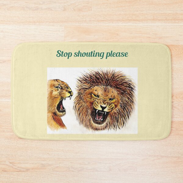 Item preview, "Please stop shouting"  green text designed and sold by skoumpourdides.