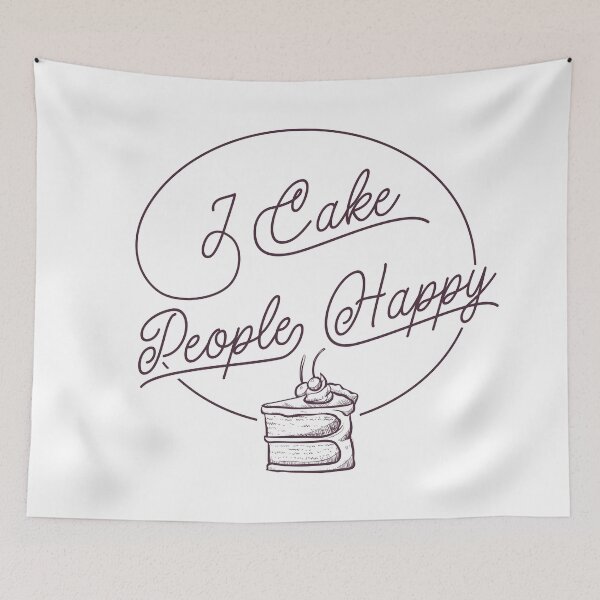 Item preview, Funny retro pastry cake quote design for baking lovers  designed and sold by emmjott.