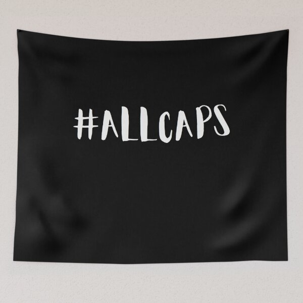 Item preview, Hashtag ALLCAPS designed and sold by zareworks.