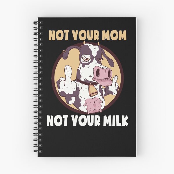 Item preview, Not Your Mom Not Your Milk Vegan Cow Middlefinger designed and sold by Bigup.
