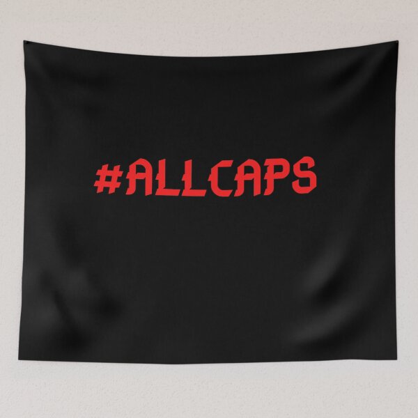 Item preview, Hashtag ALLCAPS designed and sold by zareworks.