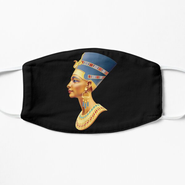 Egyptian Golden Queen Nefertiti Flat Mask