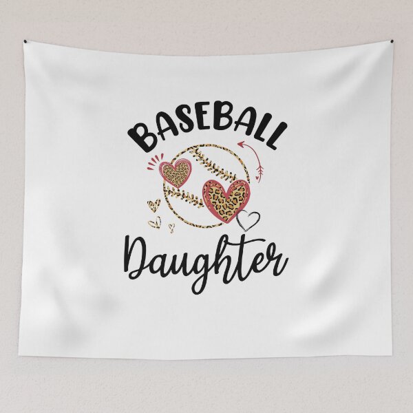 Item preview, Baseball Daughter Leopard Heart Love designed and sold by cadieuxart.