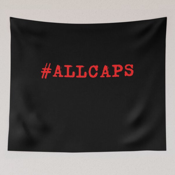 Item preview, Hashtag ALLCAPS designed and sold by zareworks.