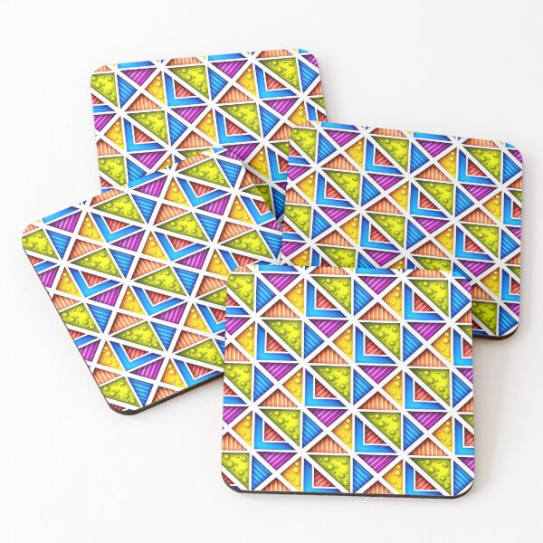 Item preview, 3d Geometric Pattern, Triangular Motifs designed and sold by lissantee.