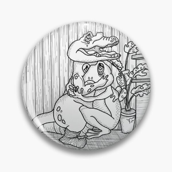 Artikelvorschau, Emotionale Krokodil & Frosch Illustration entworfen und verkauft von Rika-Designs.