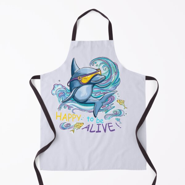Item preview, Dolphin - Happy to be alive! Design designed and sold by Marleen Paddy Visser.