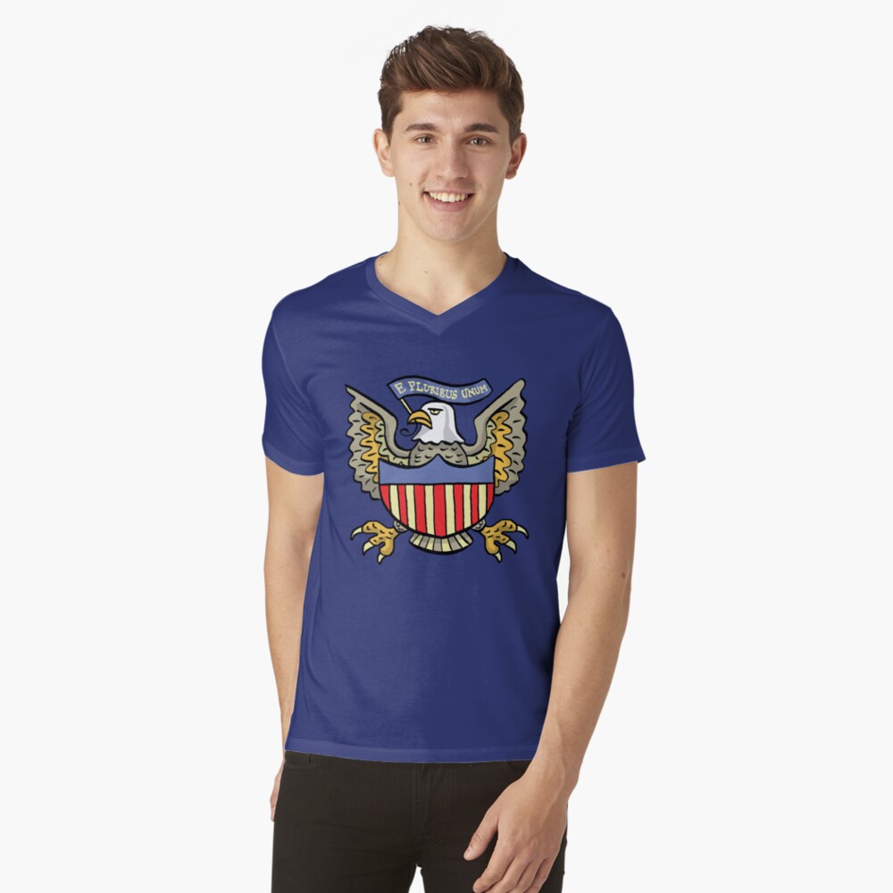 Item preview, V-Neck T-Shirt designed and sold by MacKaycartoons.