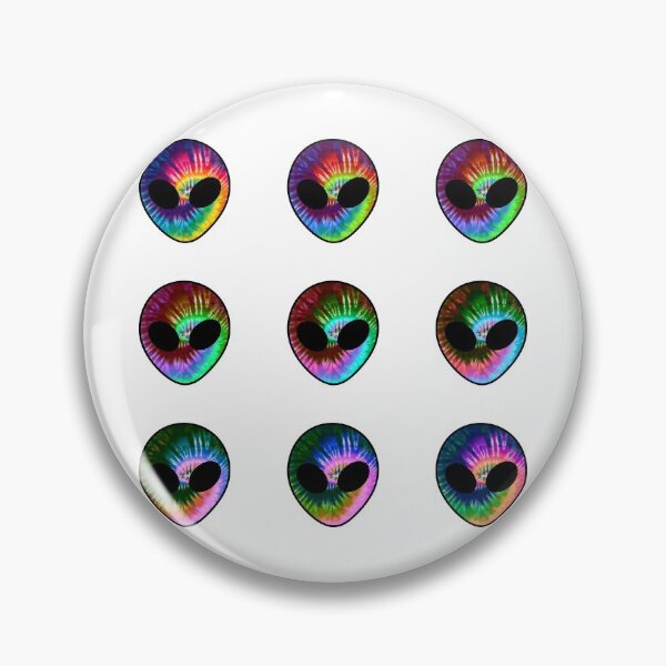 Aperçu de l'œuvre Tie Dye Trippy Alien Pack 2 créée et vendue par everything4eva.
