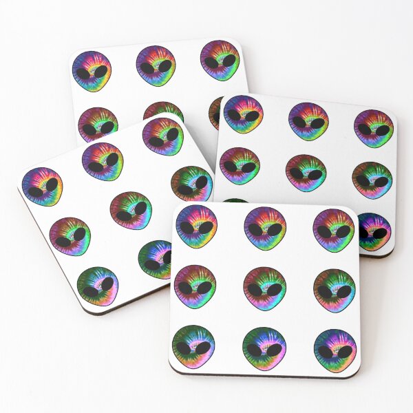 Aperçu de l'œuvre Tie Dye Trippy Alien Pack 2 créée et vendue par everything4eva.