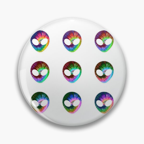 Aperçu de l'œuvre Tie Dye Trippy Alien Pack 3 créée et vendue par everything4eva.