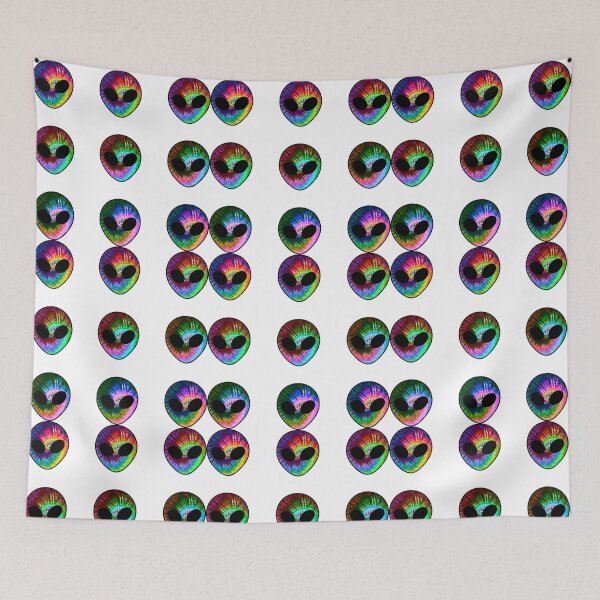 Aperçu de l'œuvre Tie Dye Trippy Alien Pack 2 créée et vendue par everything4eva.
