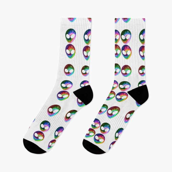 Aperçu de l'œuvre Tie Dye Trippy Alien Pack 3 créée et vendue par everything4eva.