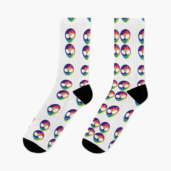 Aperçu de l'œuvre Tie Dye Trippy Alien Pack 4 créée et vendue par everything4eva.