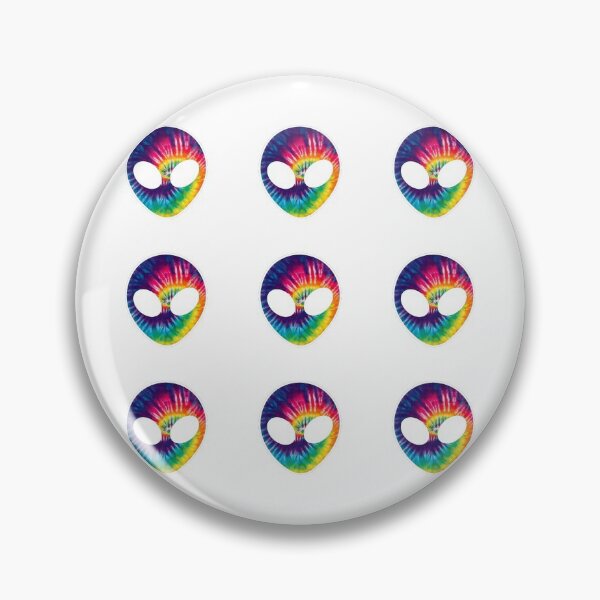 Aperçu de l'œuvre Tie Dye Trippy Alien Pack 4 créée et vendue par everything4eva.