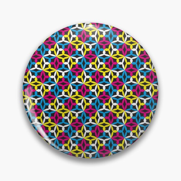 Item preview, Geometric Flower Petal Pattern (CMYK Colour) designed and sold by John Uttley.