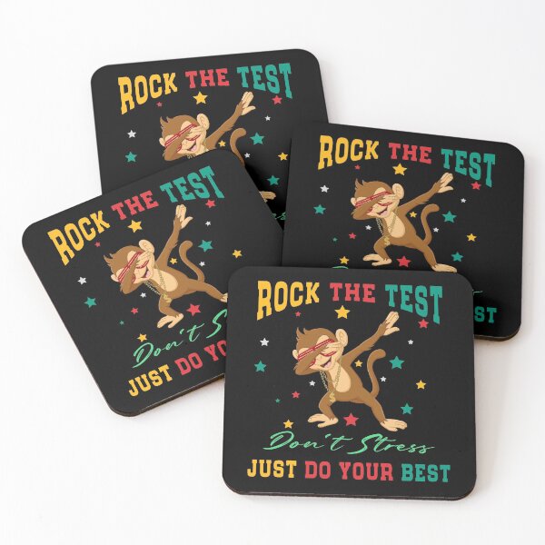 Item preview, Rock The Test Don't Stress Just Do Your Best, Monkey Babbing designed and sold by Mode Tees.