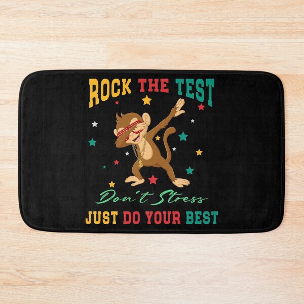 Item preview, Rock The Test Don't Stress Just Do Your Best, Monkey Babbing designed and sold by Mode Tees.