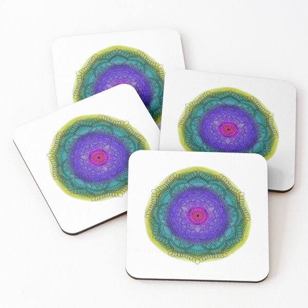 Artikelvorschau, Mandala Aquarelleffekt entworfen und verkauft von Carlota Fu.