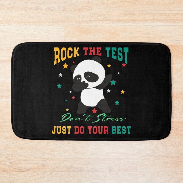Item preview, Rock The Test Don't Stress Just Do Your Best, Panda Babbing designed and sold by Mode Tees.