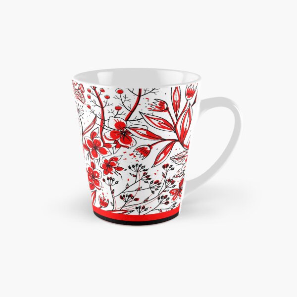 Aperçu de l'œuvre Fleurs rouges Artsy sur fond blanc créée et vendue par Chantelle Spies.